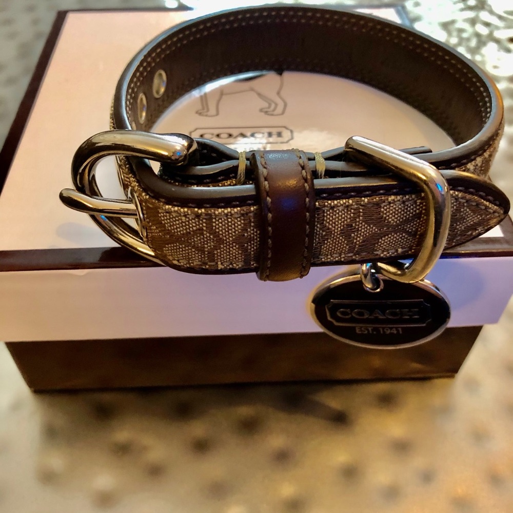 Authentic Coach Dog Collar